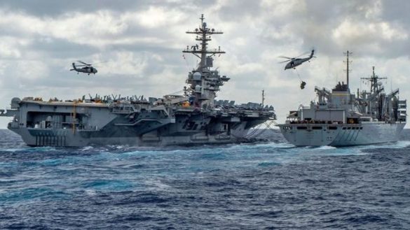 نقشه درگیری‌های سیاسی و نظامی میان آمریکا و ونزوئلا.