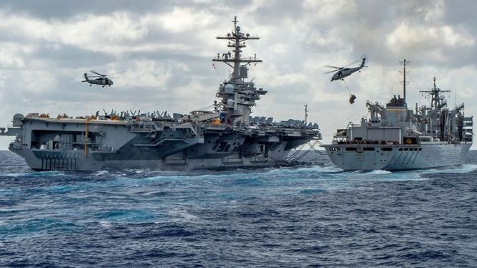 نقشه درگیری‌های سیاسی و نظامی میان آمریکا و ونزوئلا.