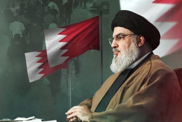 سرکوب همبستگی مردم بحرین با سید حسن نصرالله.
