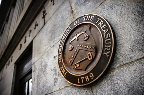 لوگوی وزارت خزانه‌داری آمریکا.