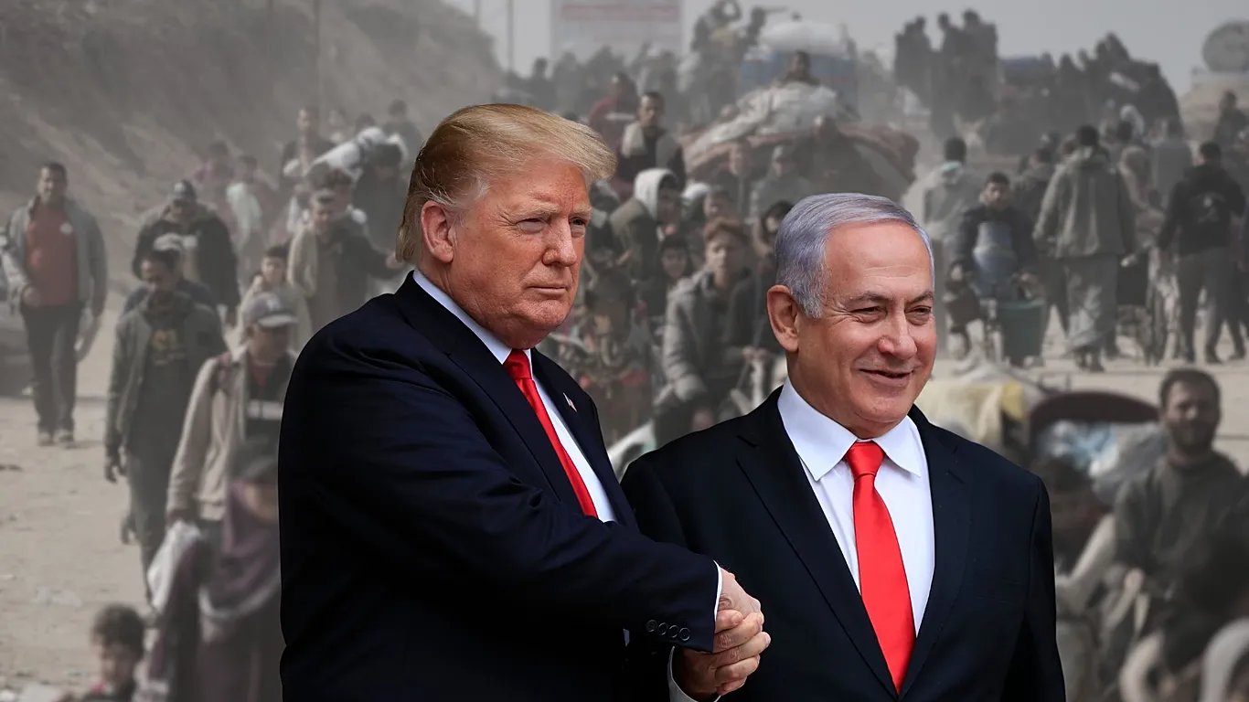 دخالت و حضور ترامپ در نوار غزه.
