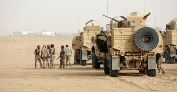 ورود افسران آمریکایی اماراتی و اسپانیایی به ساحل غربی یمن.