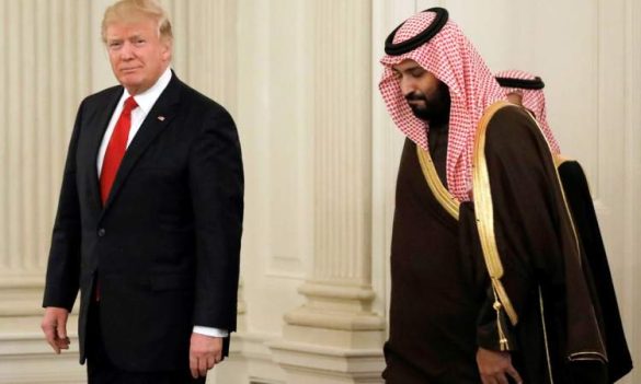 بن سلمان و ترامپ در واشنگتن.