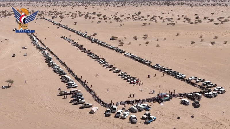 قبایل مراد و بنی عبد در مربع جنوبی استان مأرب.