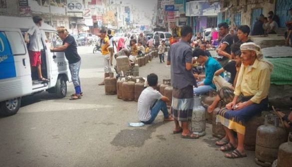 بحران گاز در تعز.