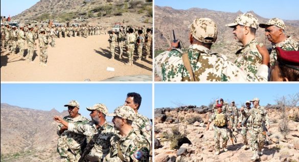 خطوط تماس در تعز تحت نظر طارق صالح.