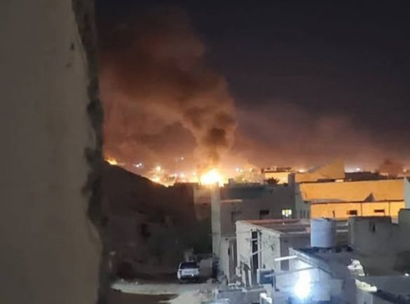 حمله هوایی سعودی در القطن.